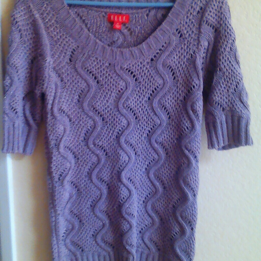 NWT Elle xs lavender knit top