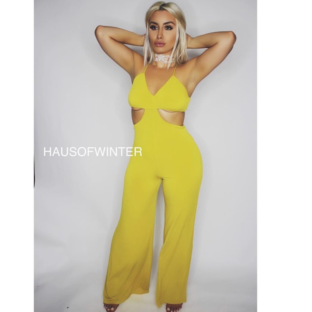 Chartreuse jumpsuit