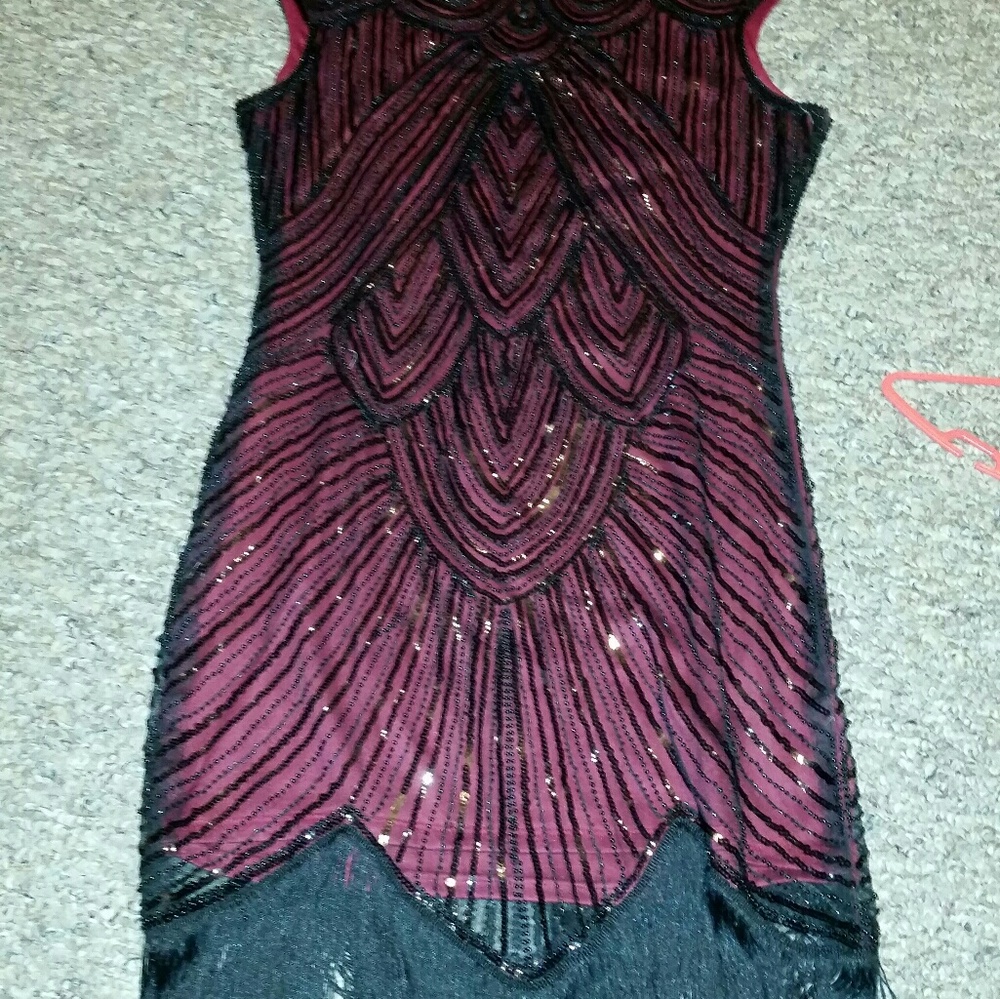 Hand beaded Flapper dress