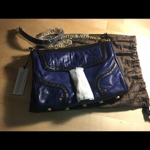 Rebecca Minkoff Mac Navy Crossbody Clutch NWT