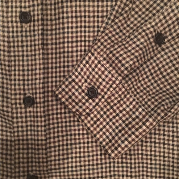 Polo Ralph Lauren Wool Brown Check Button-down - Picture 5 of 6