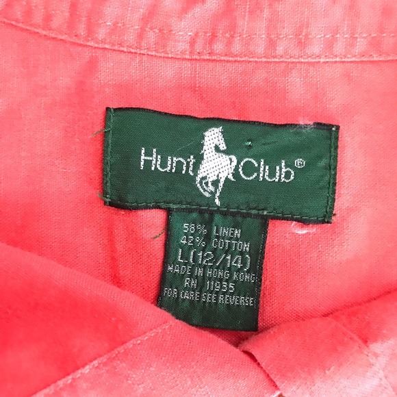 Hunt Club Men's Button Down Linen/Cotton - Picture 3 of 8