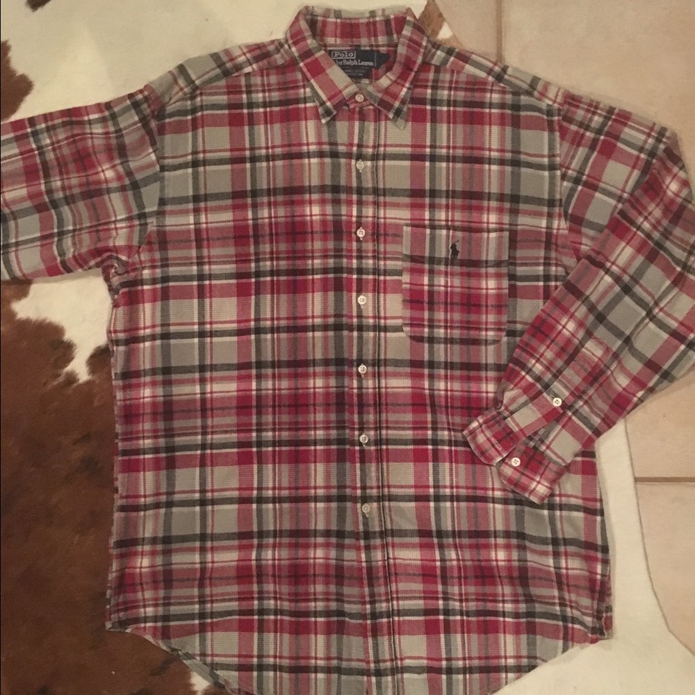 Polo Ralph Lauren Men's Large Cotton Flannel shirt