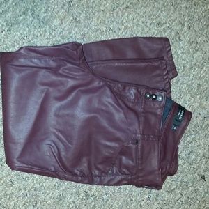 Faux oxblood Torrid jeans