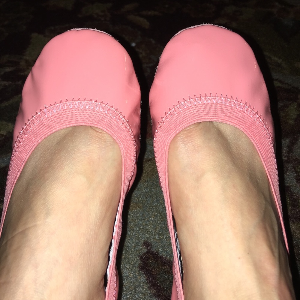 YOSI SAMRA - ballet flats, like new, patent Coral