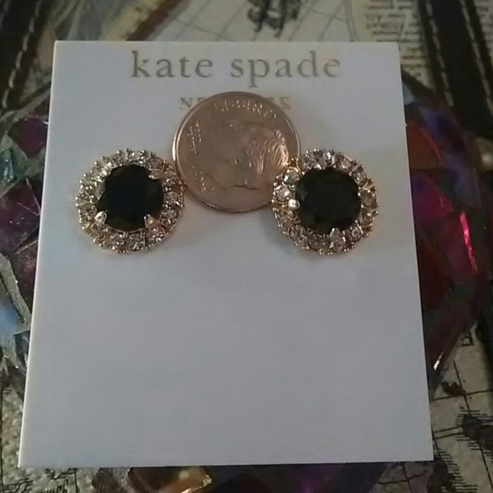 KATE SPADE CZ GOLD FILLED EARRINGS - Picture 3 of 3