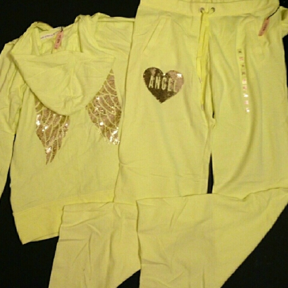 SALE Victoria's Secret Neon Yellow Tracksuit