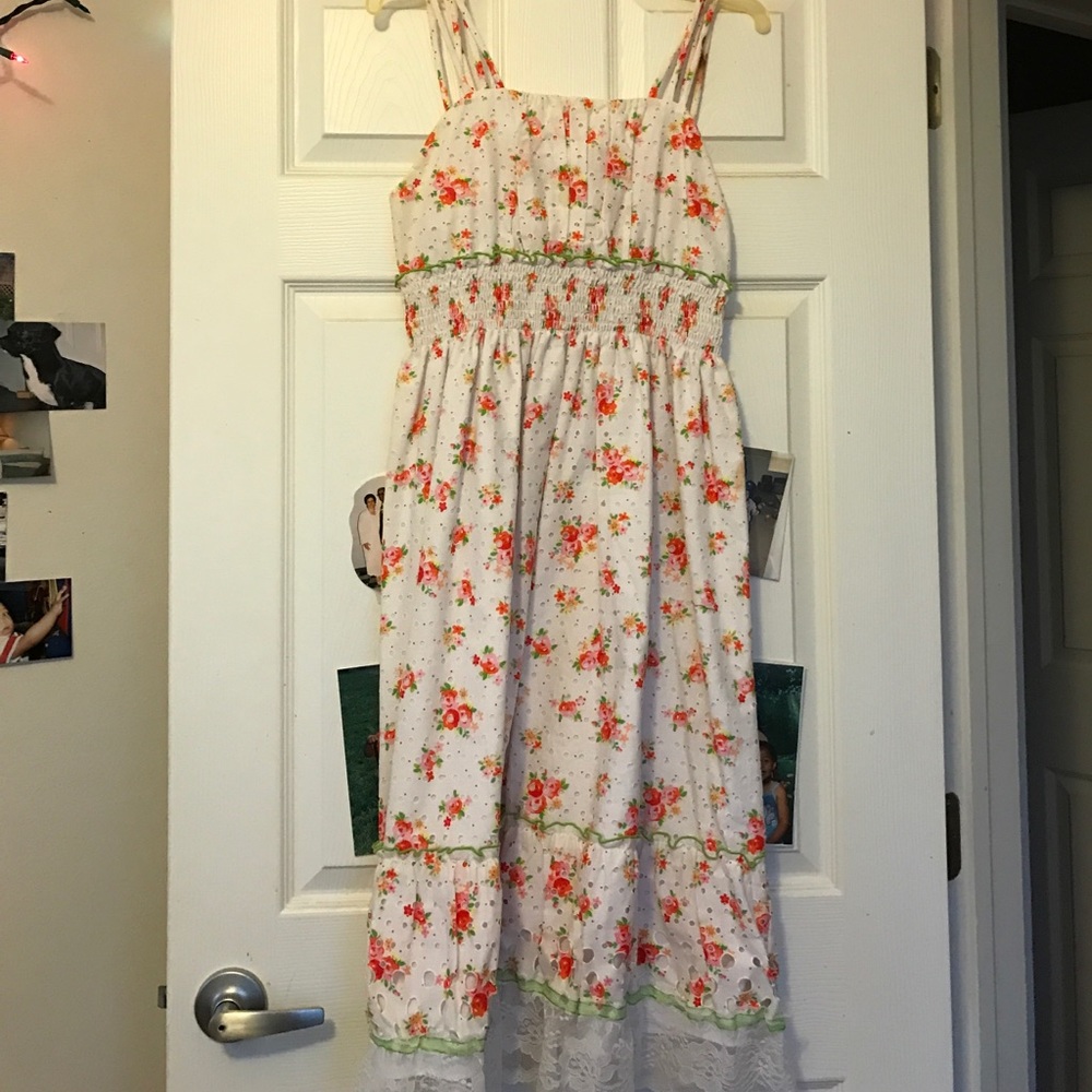 White Beautiful Easter Dress with White Shaw