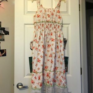 White Beautiful Easter Dress with White Shaw