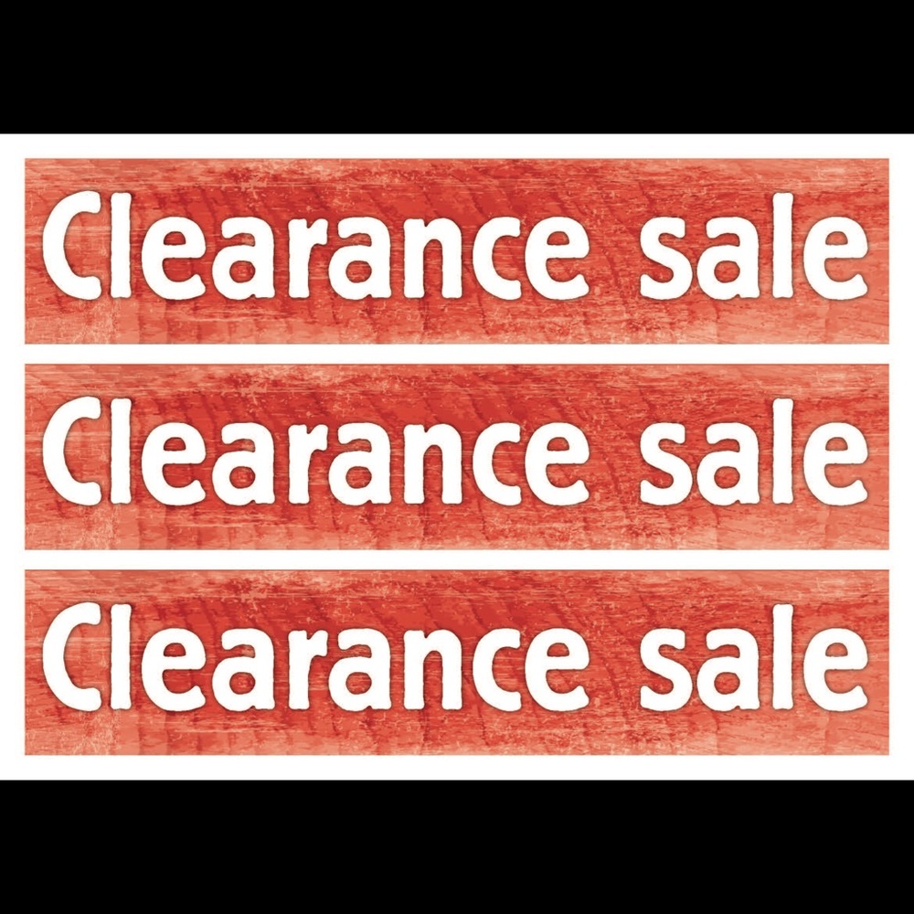 ❌Clearance Below⬇️❌