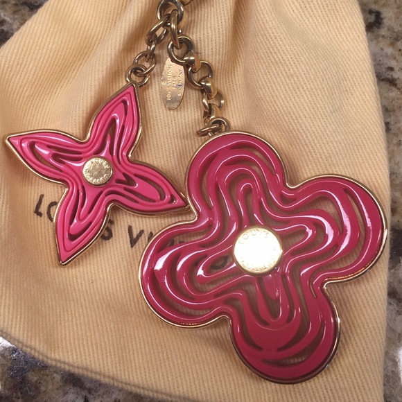 Authentic Louis Vuitton Pink Naif Bag Charm - Picture 3 of 4