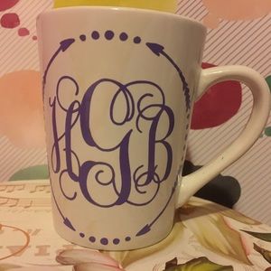 Custom monogrammed mug