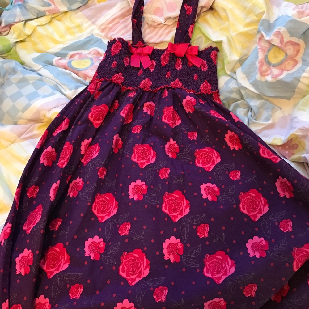 Red Rose Kids Maxi Dress