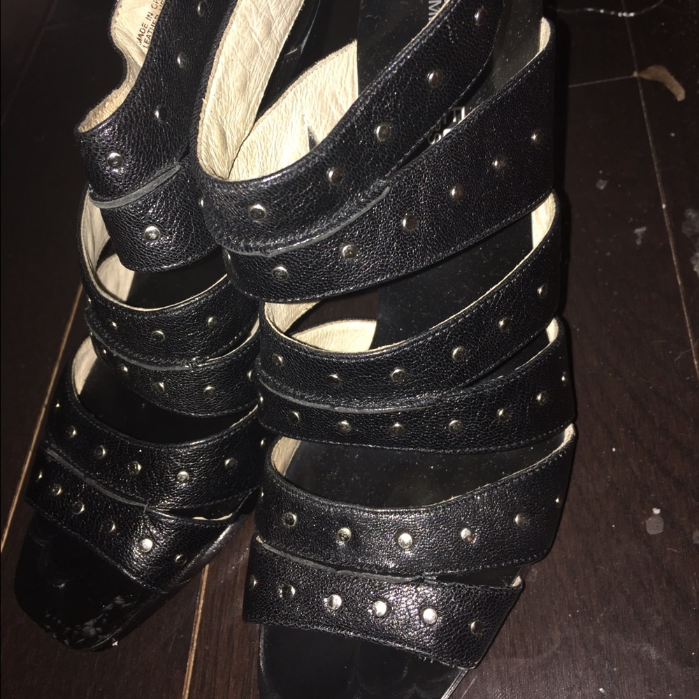 Studded leather heels by Michael Kors
