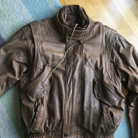 Other - Vintage Men's leather jacket by Adventure Bounds