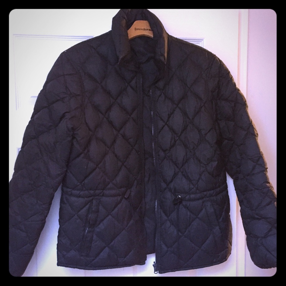 Warm, puffy, reversible jacket