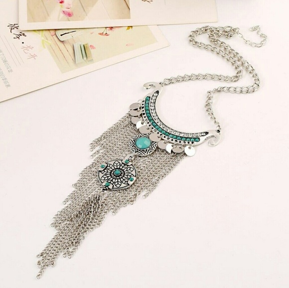 1 LEFT! Boho Dreamcatcher Waterfall Necklace - Picture 3 of 6