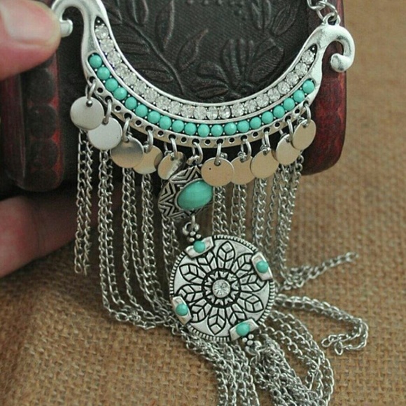 1 LEFT! Boho Dreamcatcher Waterfall Necklace - Picture 5 of 6