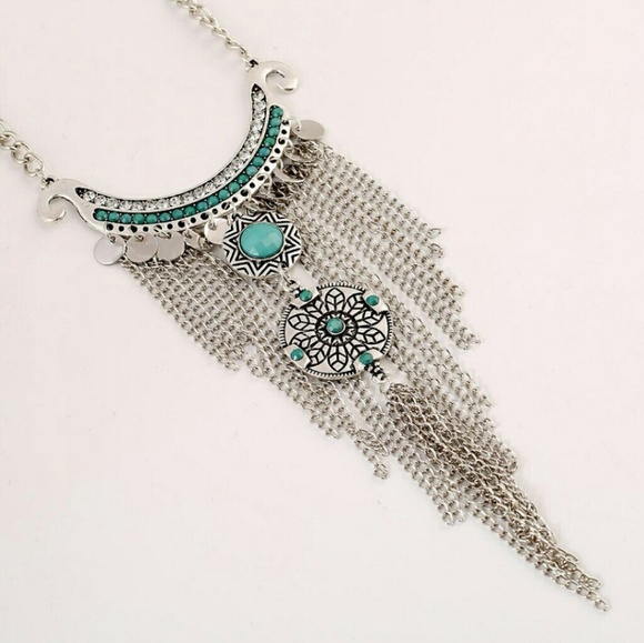 1 LEFT! Boho Dreamcatcher Waterfall Necklace - Picture 6 of 6