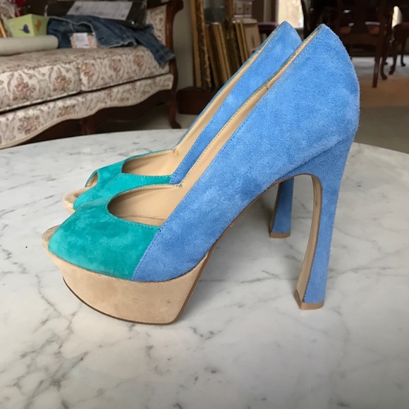 Aldo vibrant suede platforms - Picture 1 of 2