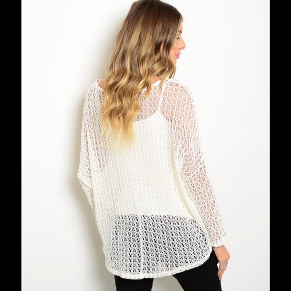 🆑NWT Crocheted Popover TOP - Picture 2 of 2