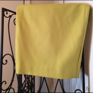 Jcrew Yellow pencil skirt Sz 10 wool