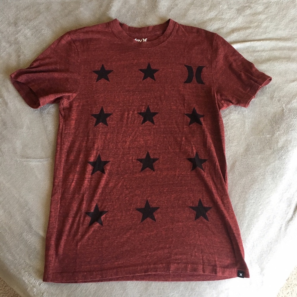 Hurley Burgundy Star T-Shirt
