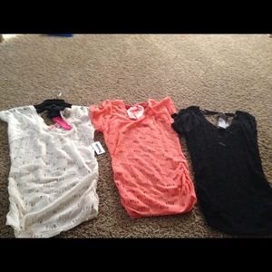 White is size large other two medium