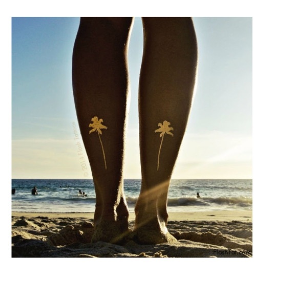 FOUR PACKS Flash Vine Temp Tattoo | Gold - Picture 7 of 8