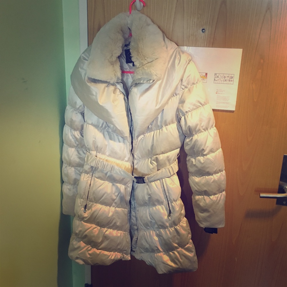 1 Madison Women's Cream Down Parka