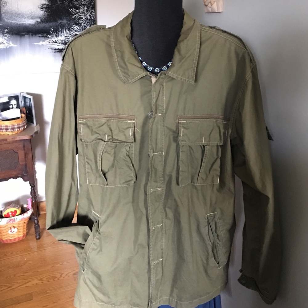 Machine clothing company trendy utility jacket XL