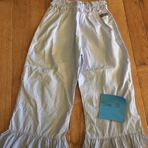 Matilda Jane light blue linen type Ruffles size 10