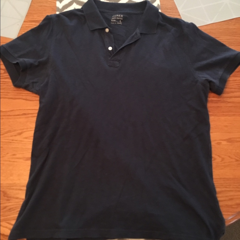 Blue collar shirt