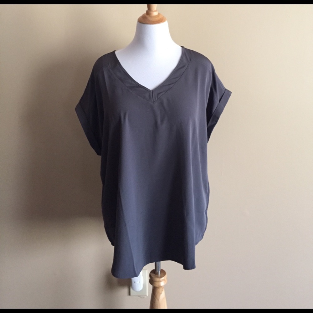 Lands end silky shirt