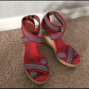 Tory Burch platform wedge sandals