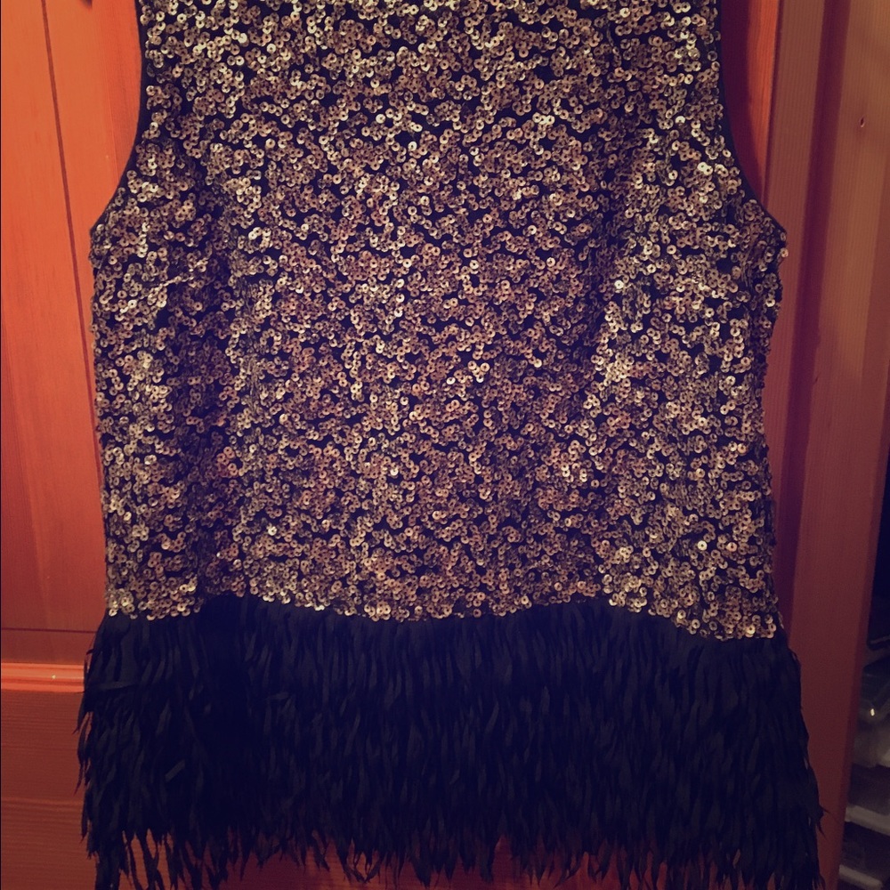 Gold and Black fashion tank