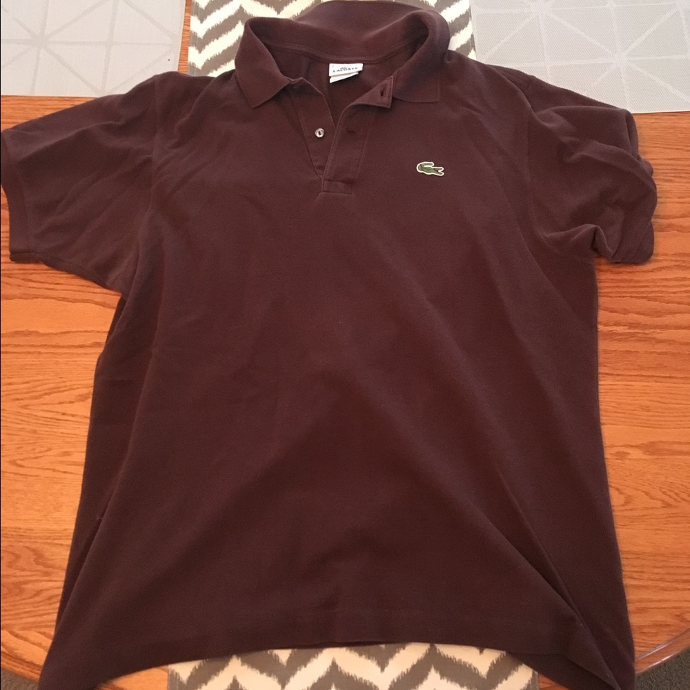 Lacoste brown polo