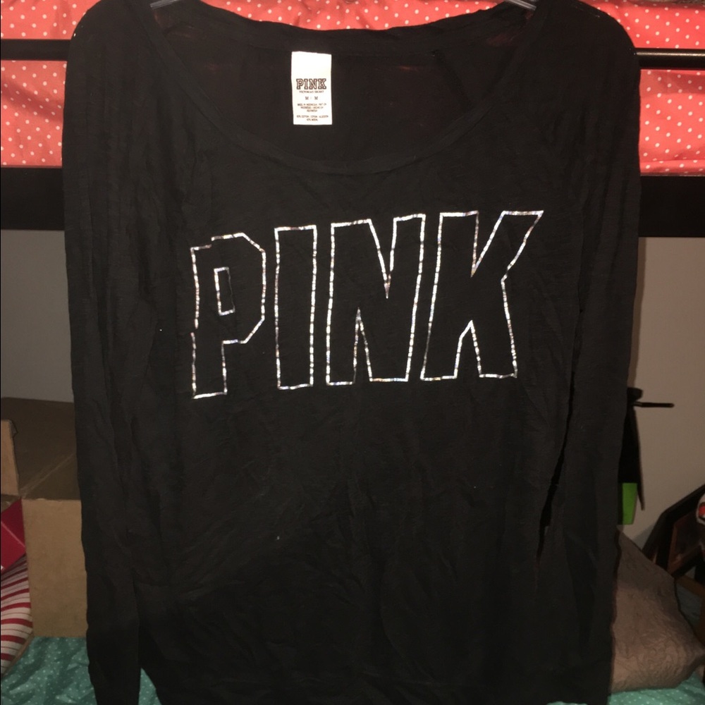 VS PINK Black Lightweight Sweater