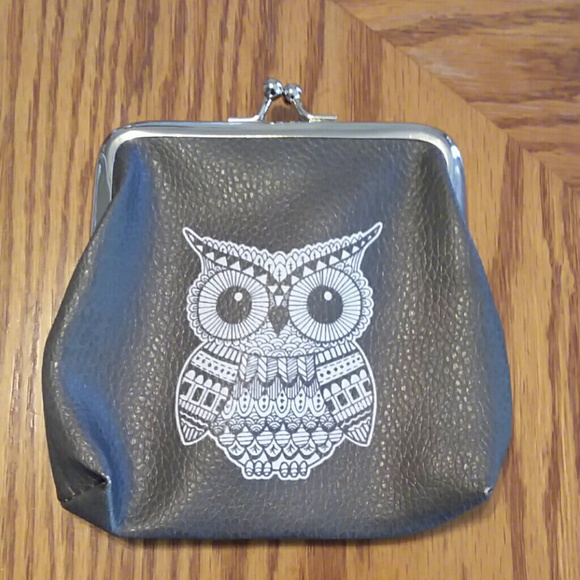 Handbags - Grey owl coin purse
