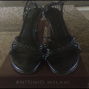 Black strappy sandals