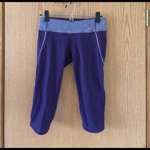 Purple lululemon cropped pants