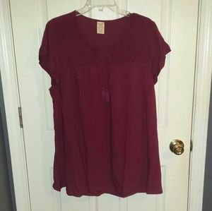 NWT Women's Burgundy Top