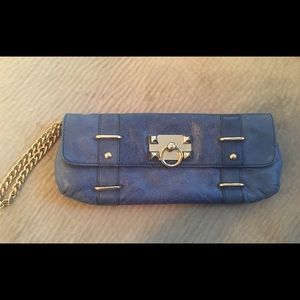 Betsey Johnson leather clutch