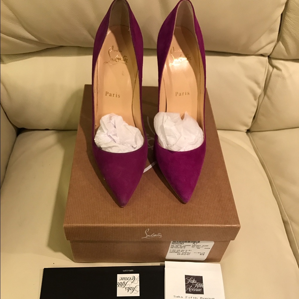 SOLD🎉🎉 Christian Louboutin Purple So Kate Sz 37