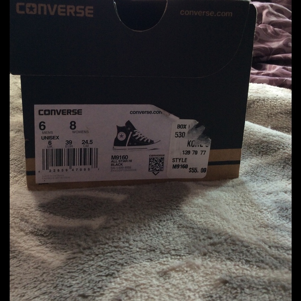 Converse high top in black