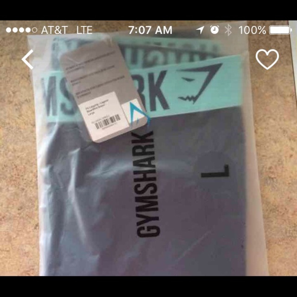 SOLD Gymshark fit legging lagoon blue - large