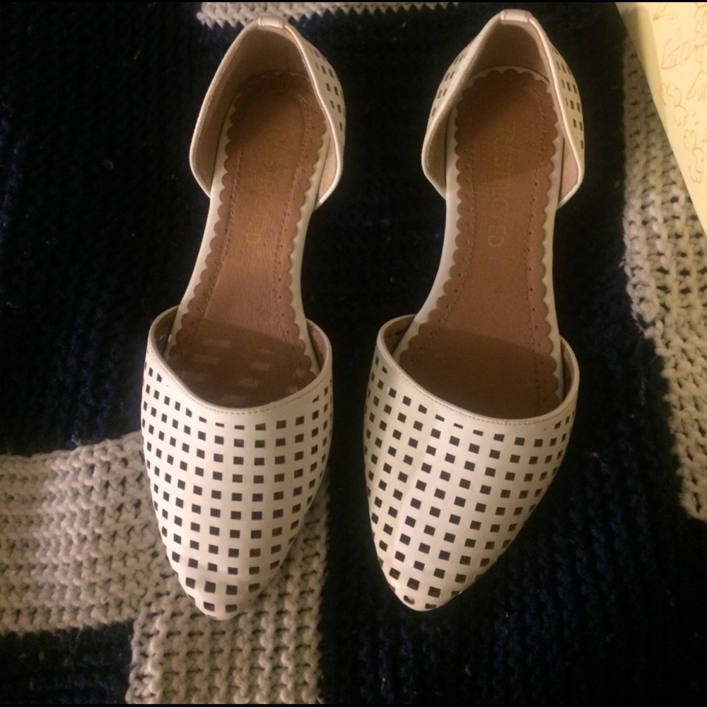 White classy flats