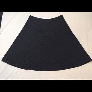 Women's GAP Size 2 Black Floral Design Skirt