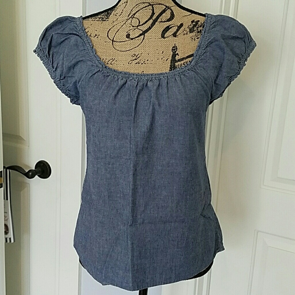 J. Crew Denim Blouse