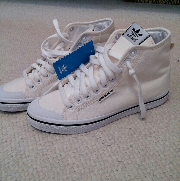 Adidas Shoes - Adidas Womens Canvas Honey Hightop